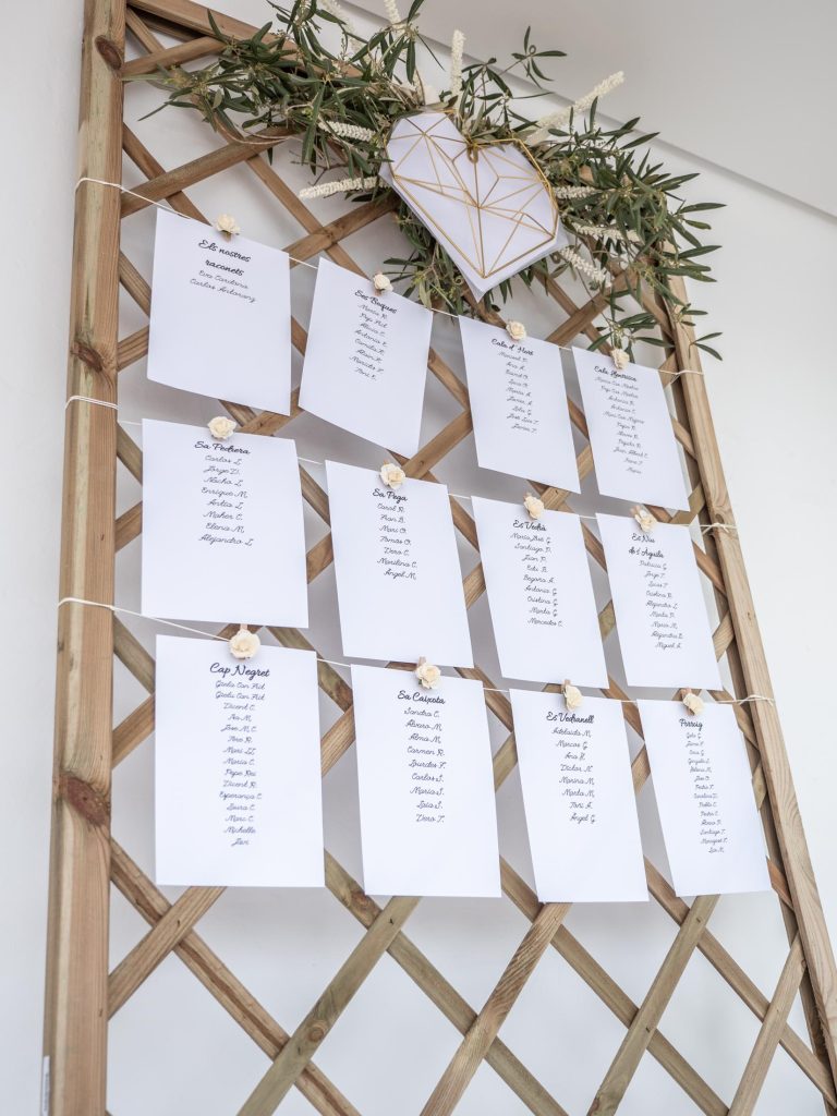 Decoración boda con mesas invitados